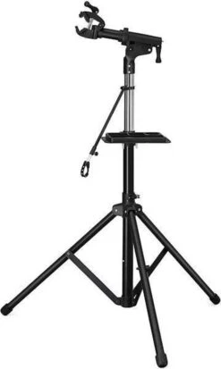 Merkloos Decopatent® PRO Montagestandaard Fiets - 360° Draaibaar - Verstelbaar + Gereedschapsbakje - Fiets Montage Reparatie Standaard -Fietsuitrusting Winkel 718x1200 2