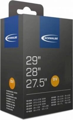 Schwalbe Binnenband 27.5/29 X 1.50/2.40 (40/62-584/635) Dv 40 Mm -Fietsuitrusting Winkel 734x1200 1