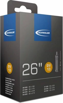 Schwalbe Binnenband - DV13 - 26 Inch X 1.50 - 2.40 - Hollands Ventiel - 40mm 16 Schwalbe Binnenband - DV13 - 26 Inch X 1.50 - 2.40 - Hollands Ventiel - 40mm -Fietsuitrusting Winkel 736x1200 1