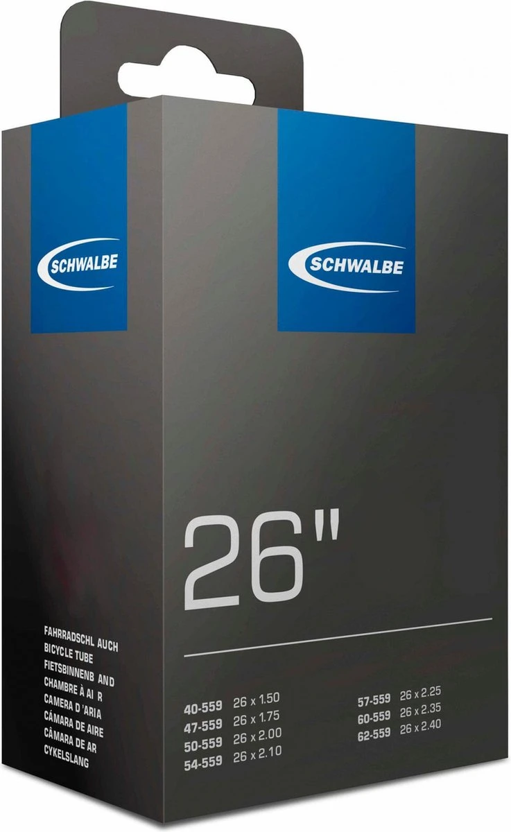 Schwalbe Binnenband - DV13 - 26 Inch X 1.50 - 2.40 - Hollands Ventiel - 40mm 8 Schwalbe Binnenband - DV13 - 26 Inch X 1.50 - 2.40 - Hollands Ventiel - 40mm - Afbeelding 6