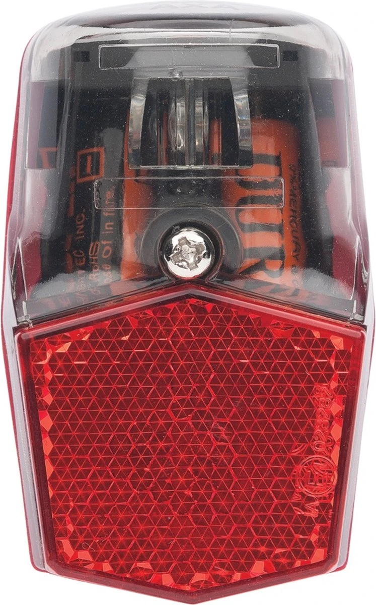 AXA RUN LED Achterlicht Compact. Spatbordbevestiging. Incl Batterijen. (werkplaatsverpakking). 4 AXA RUN LED Achterlicht Compact. Spatbordbevestiging. Incl Batterijen. (werkplaatsverpakking). - Afbeelding 2