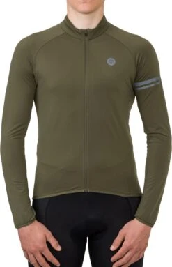 AGU Thermo Fietsshirt Lange Mouwen Essential Heren - Army Green - XL -Fietsuitrusting Winkel 773x1200