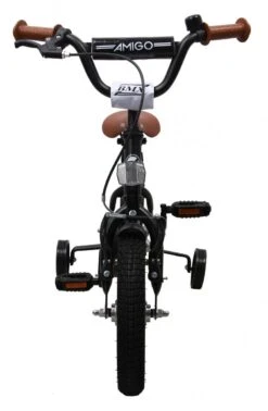 Amigo BMX Fun Jongensfiets - Kinderfiets 12 Inch - Matzwart -Fietsuitrusting Winkel 784x1200