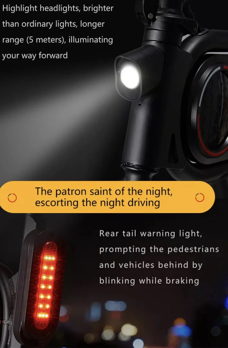 Merkloos MoovWay Elektrische Mini Scooter | E-bike Met Cruise Control | 25km/h 10 Merkloos MoovWay Elektrische Mini Scooter | E-bike Met Cruise Control | 25km/h - Afbeelding 8