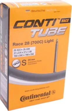 Continental Binnenband Race Light 28 Inch (18/25-622/630) Fv 80 Mm -Fietsuitrusting Winkel 789x1200 4