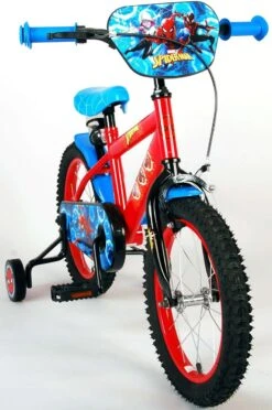 Marvel Spider-Man Kinderfiets - Jongens - 16 Inch - Blauw/Rood -Fietsuitrusting Winkel 797x1200