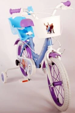 Disney Frozen 2 Kinderfiets - Meisjes - 16 Inch - Blauw - Twee Handremmen -Fietsuitrusting Winkel 799x1200