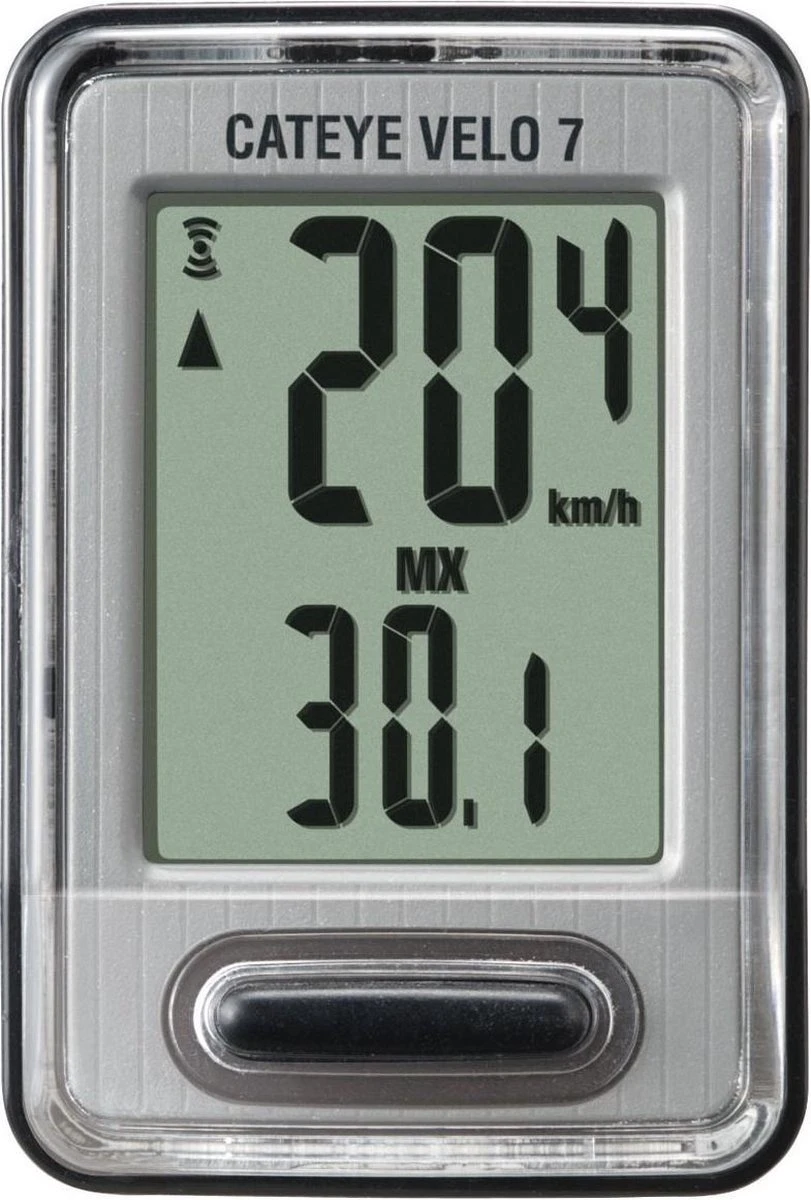 Cateye CC-VL520 Velo 7 Fietscomputer - Bedraad - Zwart / Grijs 3 Cateye CC-VL520 Velo 7 Fietscomputer - Bedraad - Zwart / Grijs