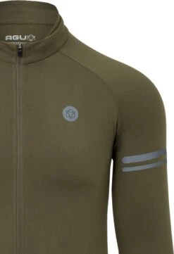 AGU Thermo Fietsshirt Lange Mouwen Essential Heren - Army Green - XL -Fietsuitrusting Winkel 822x1200 2