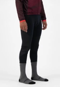 Rogelli Wintersok Merino Wool 2-pack - Grijs & Zwart - Maat 44-47 -Fietsuitrusting Winkel 828x1200