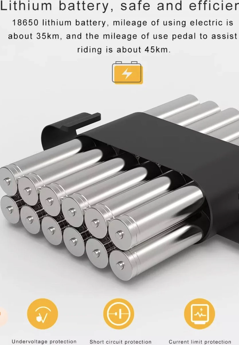 Merkloos MoovWay Elektrische Mini Scooter | E-bike Met Cruise Control | 25km/h 6 Merkloos MoovWay Elektrische Mini Scooter | E-bike Met Cruise Control | 25km/h - Afbeelding 4