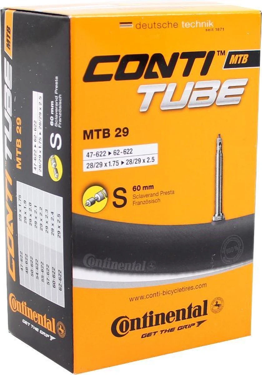 Continental Binnenband 28/29x1.75-2.50 (47/62-622) Fv 60 Mm Zwart 6 Continental Binnenband 28/29x1.75-2.50 (47/62-622) Fv 60 Mm Zwart - Afbeelding 4