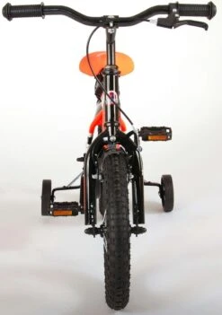 Volare Sportivo Kinderfiets - Jongens - 14 Inch - Neon Oranje/Zwart - 95% Afgemonteerd -Fietsuitrusting Winkel 844x1200