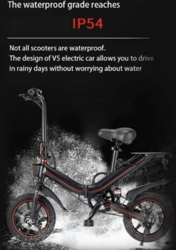 OUXI - V5 - 16 Inch - Elektrische Fiets - E Bike - Elektrische Vouwfiets - APP IOS/ Android - 500W Motor - 15Ah Lithuim Ion Batterij - Zwart -Fietsuitrusting Winkel 847x1200 2