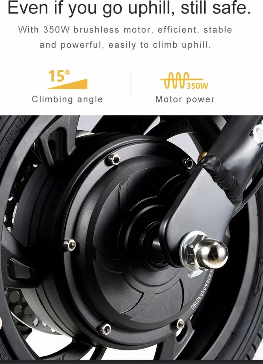 Merkloos MoovWay Elektrische Mini Scooter | E-bike Met Cruise Control | 25km/h 5 Merkloos MoovWay Elektrische Mini Scooter | E-bike Met Cruise Control | 25km/h - Afbeelding 3