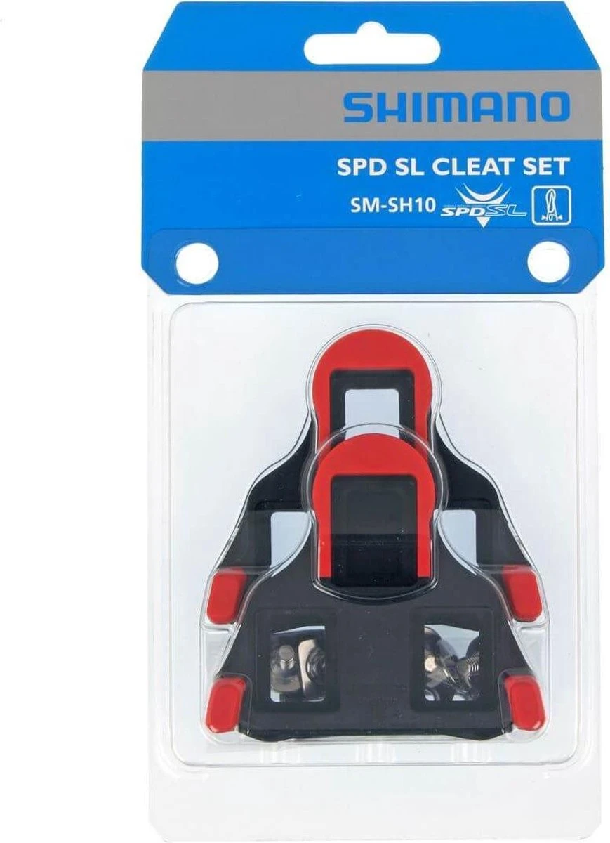 Shimano Schoenplaatjes Spd-sl Sm-sh10 0° Speling Rood 3 Shimano Schoenplaatjes Spd-sl Sm-sh10 0° Speling Rood