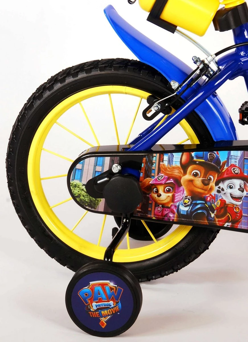 Volare Paw Patrol The Movie Kinderfiets - Jongens - 14 Inch - Blauw - Twee Handremmen 6 Volare Paw Patrol The Movie Kinderfiets - Jongens - 14 Inch - Blauw - Twee Handremmen - Afbeelding 4