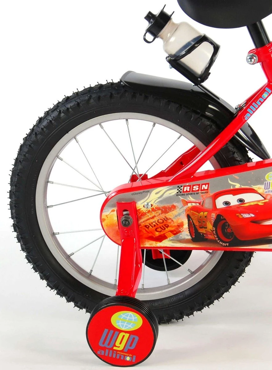 Volare Disney Cars Kinderfiets - Jongens - 16 Inch - Rood 8 Volare Disney Cars Kinderfiets - Jongens - 16 Inch - Rood - Afbeelding 6