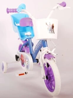 Volare Disney Frozen Kinderfiets - Meiden - 12 Inch - Blauw Paars - Doortrapsysteem -Fietsuitrusting Winkel 897x1200