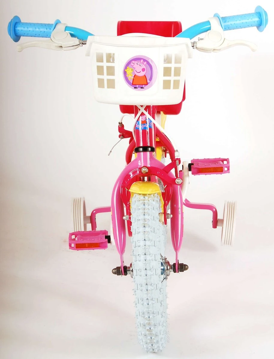 Volare Peppa Pig Kinderfiets - Meisjes - 12 Inch - Roze - 2 Handremmen 13 Volare Peppa Pig Kinderfiets - Meisjes - 12 Inch - Roze - 2 Handremmen - Afbeelding 11