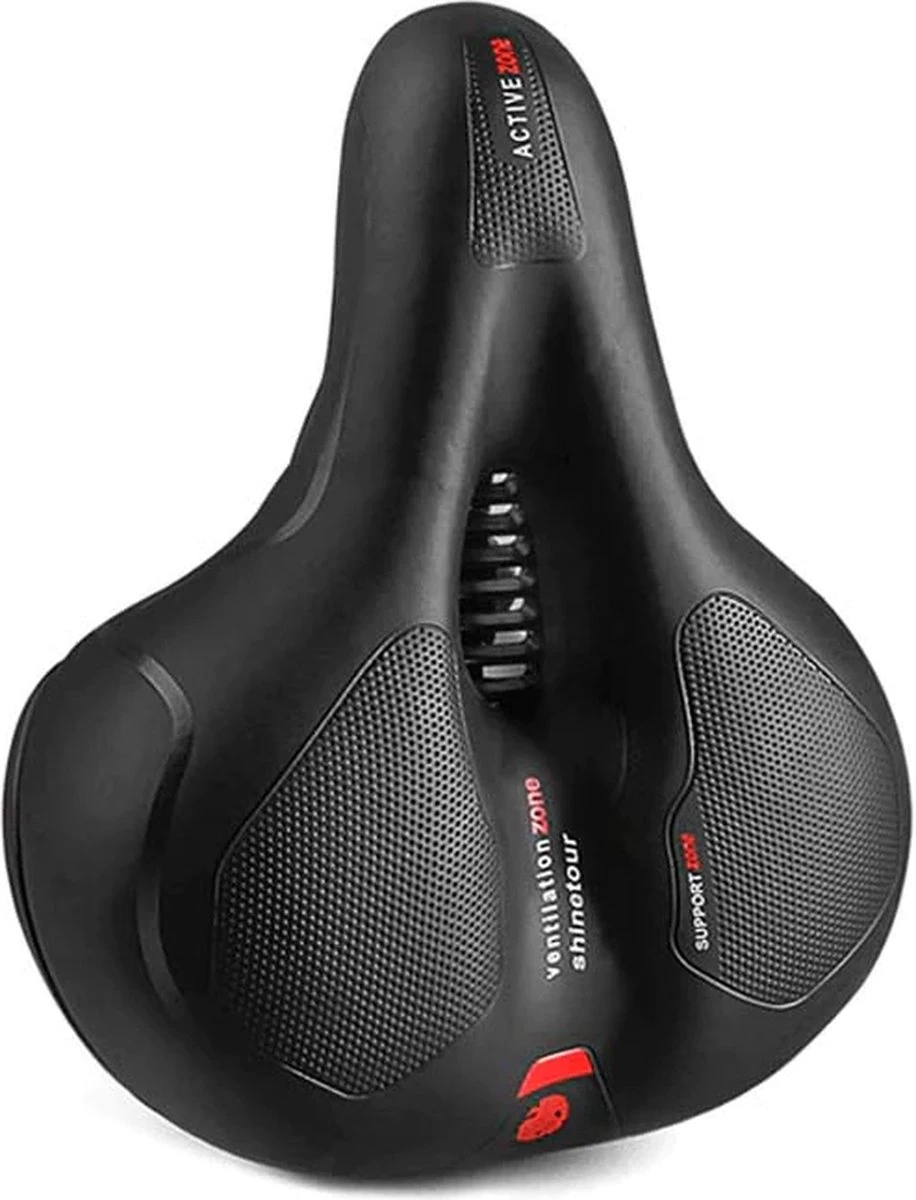 IBright Gel Fietszadel Met LED Oplaadbare Achterlicht - USB Oplaadbaar - Fietsverlichting Met 6 Functie's - Dames / Heren - Waterdicht - Gratis Zadelstrop - USB Oplaadkabel - Zwart 15 IBright Gel Fietszadel Met LED Oplaadbare Achterlicht - USB Oplaadbaar - Fietsverlichting Met 6 Functie's - Dames / Heren - Waterdicht - Gratis Zadelstrop - USB Oplaadkabel - Zwart - Afbeelding 13