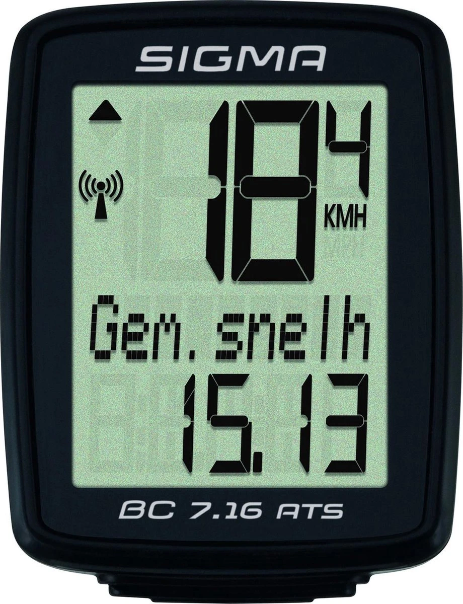 Sigma Fietscomputer BC 7.16 ATS - Draadloos - Zwart 3 Sigma Fietscomputer BC 7.16 ATS - Draadloos - Zwart