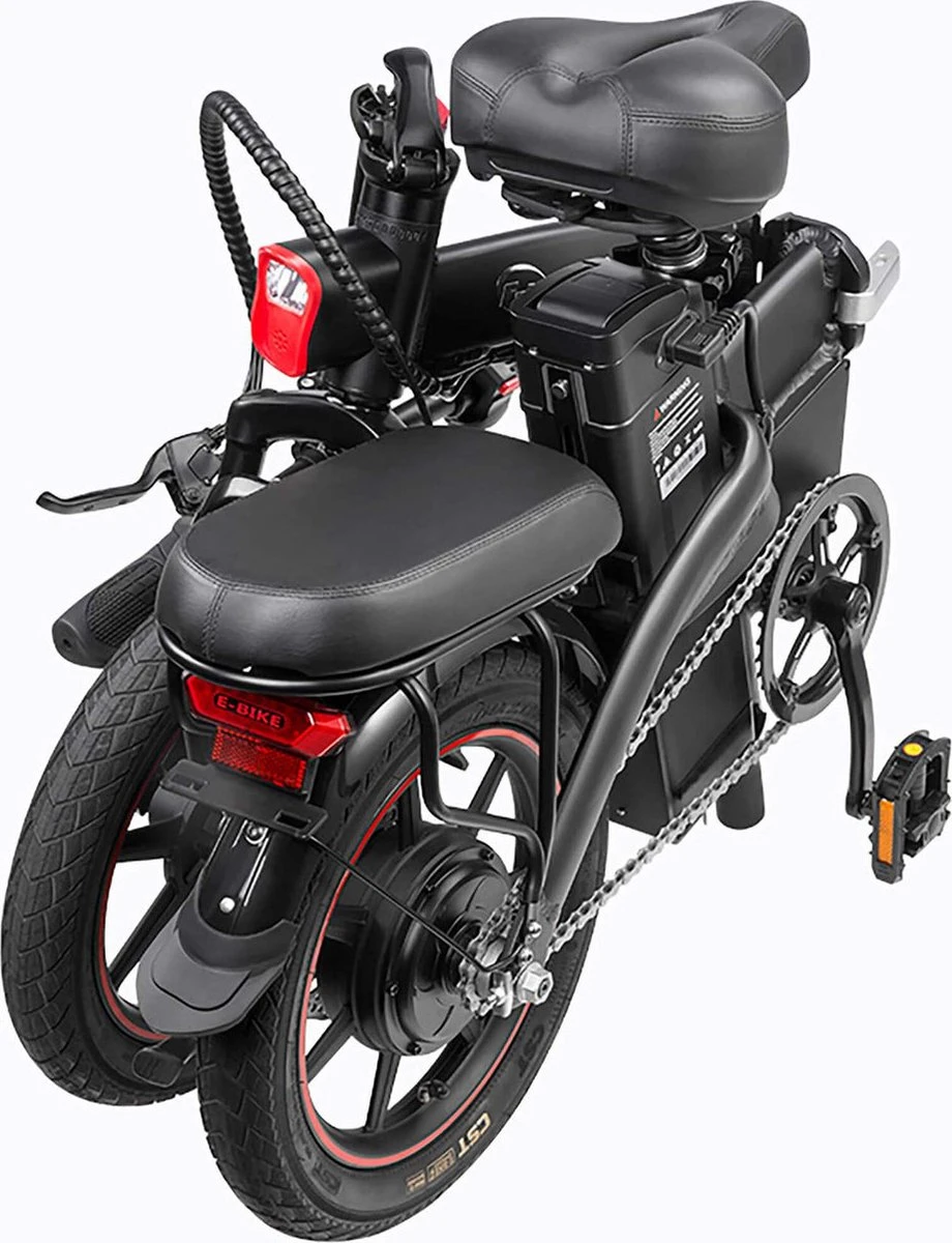 F-Wheel DYU A5 - Elektrische Vouwfiets - E Bike - 14 Inch - 7.5 Ah - 25km/u - Zwart 7 F-Wheel DYU A5 - Elektrische Vouwfiets - E Bike - 14 Inch - 7.5 Ah - 25km/u - Zwart - Afbeelding 5