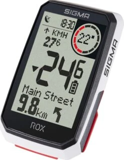 SIGMA SPORT GPS Fietscomputer Sigma ROX 4.0 GPS Met Standaard Stuurhouder - Wit -Fietsuitrusting Winkel 933x1200 2