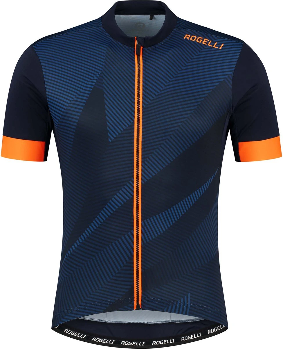 Rogelli Dusk Fietsshirt Heren Blauw/Oranje - Maat XL 3 Rogelli Dusk Fietsshirt Heren Blauw/Oranje - Maat XL