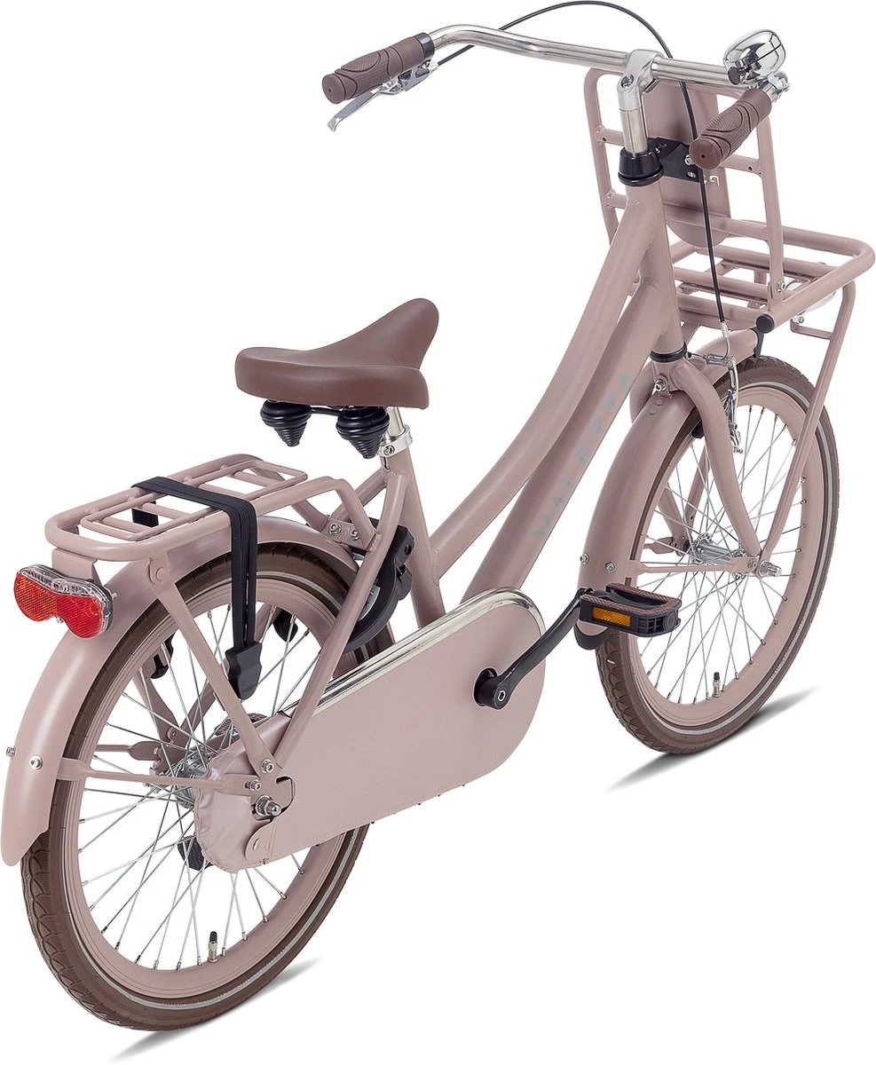 Valetta Cargo - Transportfiets - Meisjesfiets - 20 Inch - Mat Flamingo 5 Valetta Cargo - Transportfiets - Meisjesfiets - 20 Inch - Mat Flamingo - Afbeelding 3