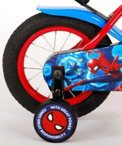 Volare Spider-Man Kinderfiets - Jongens - 12 Inch - Blauw/Rood -Fietsuitrusting Winkel 998x1200